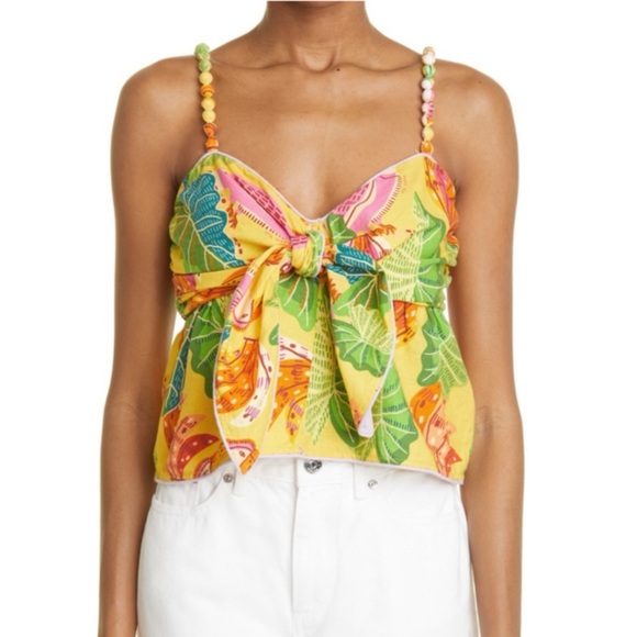 Farm Rio yellow beaks and bananas blouse skirt set - Picture 3 of 8